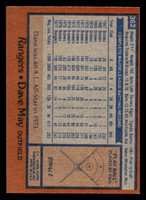 1978 Topps #362 Dave May Near Mint  ID: 520115