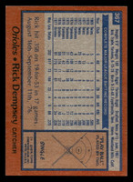 1978 Topps #367 Rick Dempsey Near Mint+  ID: 520133