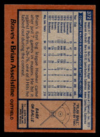 1978 Topps #372 Brian Asselstine Near Mint  ID: 520156
