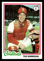 1978 Topps #380 Ted Simmons Ex-Mint  ID: 520186