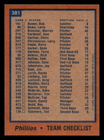 1978 Topps #381 Phillies Team Near Mint  ID: 520192