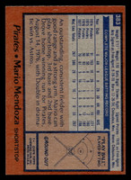 1978 Topps #383 Mario Mendoza Near Mint  ID: 520199