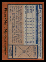 1978 Topps #383 Mario Mendoza Near Mint  ID: 520201