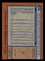 1978 Topps #387 Ken Holtzman Near Mint+  ID: 520215