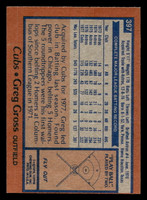 1978 Topps #397 Greg Gross Near Mint  ID: 520254