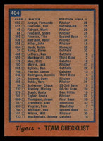 1978 Topps #404 Tigers Team Near Mint  ID: 520282