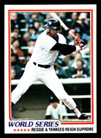 1978 Topps #413 Reggie Jackson World Series Near Mint  ID: 520322