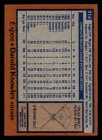 1978 Topps #414 Darold Knowles DP Near Mint  ID: 520324
