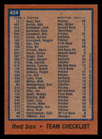 1978 Topps #424 Red Sox Team Near Mint  ID: 520364