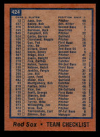 1978 Topps #424 Red Sox Team Near Mint  ID: 520366
