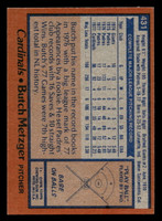 1978 Topps #431 Butch Metzger Near Mint+  ID: 520396