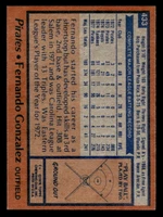 1978 Topps #433 Fernando Gonzalez Ex-Mint  ID: 520405