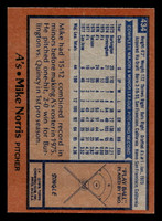 1978 Topps #434 Mike Norris Near Mint  ID: 520406