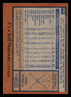 1978 Topps #458 Jeff Newman Near Mint  ID: 520507