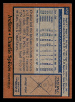 1978 Topps #459 Charlie Spikes Near Mint+ 