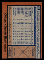 1978 Topps #466 Dennis Blair Very Good 