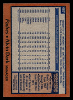1978 Topps #467 Alvin Dark MG Near Mint  ID: 520540