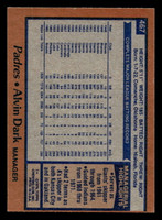 1978 Topps #467 Alvin Dark MG Near Mint  ID: 520543