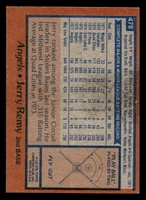 1978 Topps #478 Jerry Remy Near Mint  ID: 520585