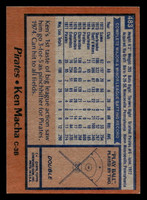 1978 Topps #483 Ken Macha Near Mint RC Rookie  ID: 520607