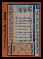 1978 Topps #490 Amos Otis Near Mint  ID: 520632