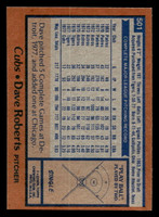 1978 Topps #501 Dave Roberts Near Mint  ID: 520680