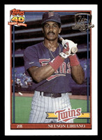 1991 Topps Desert Shield #18 Nelson Liriano Ex-Mint Wax on back  ID: 520691