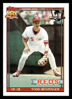 1991 Topps Desert Shield #334 Todd Benzinger Ex-Mint 