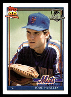 1991 Topps Desert Shield #457 Todd Hundley Near Mint 