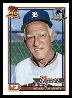 1991 Topps Desert Shield #519 Sparky Anderson MG Near Mint+ 