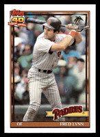 1991 Topps Desert Shield #586 Fred Lynn NM-Mint 