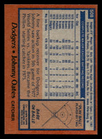 1978 Topps #508 Johnny Oates Near Mint+  ID: 521053