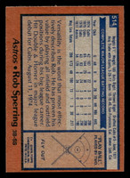 1978 Topps #514 Rob Sperring Ex-Mint 