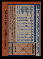 1978 Topps #517 Andres Mora Near Mint  ID: 521090