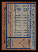 1978 Topps #521 Steve Staggs Very Good RC Rookie 