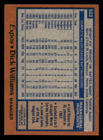1978 Topps #522 Dick Williams MG Ex-Mint 