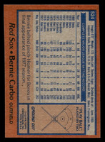 1978 Topps #524 Bernie Carbo Near Mint  ID: 521119