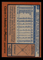 1978 Topps #538 Johnnie LeMaster Ex-Mint 