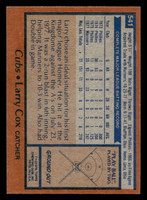 1978 Topps #541 Larry Cox Near Mint  ID: 521188