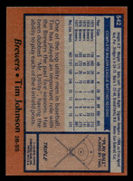 1978 Topps #542 Tim Johnson Near Mint  ID: 521193