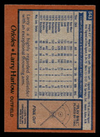 1978 Topps #543 Larry Harlow DP Near Mint RC Rookie  ID: 521195