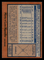 1978 Topps #544 Len Randle DP Ex-Mint  ID: 521202