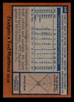 1978 Topps #546 Ted Martinez Near Mint+  ID: 521209