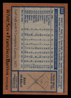 1978 Topps #552 Francisco Barrios Near Mint 