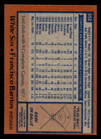 1978 Topps #552 Francisco Barrios Near Mint+  ID: 521234