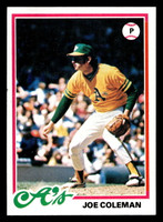 1978 Topps #554 Joe Coleman Near Mint  ID: 521243