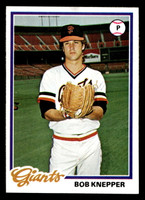 1978 Topps #589 Bob Knepper Ex-Mint RC Rookie 