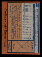 1978 Topps #609 John Denny Near Mint  ID: 521454