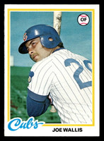 1978 Topps #614 Joe Wallis Ex-Mint 