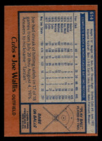 1978 Topps #614 Joe Wallis Near Mint 